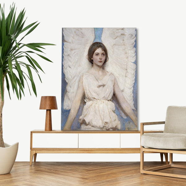 Quadro Stampa su Tela con Telaio in Legno Abbott Handerson Thayer - Angel