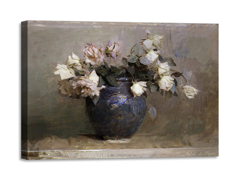 Quadro Stampa su Tela con Telaio in Legno Abbott Handerson Thayer - Roses