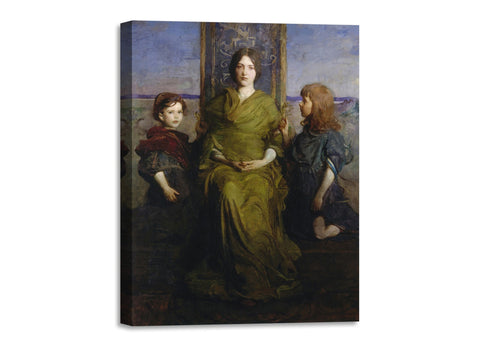 Quadro Stampa su Tela con Telaio in Legno Abbott Handerson Thayer - Virgin Enthroned