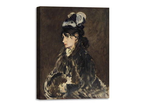 Quadro Stampa su Tela con Telaio in Legno Edouadr Manet - Berthe Morisot