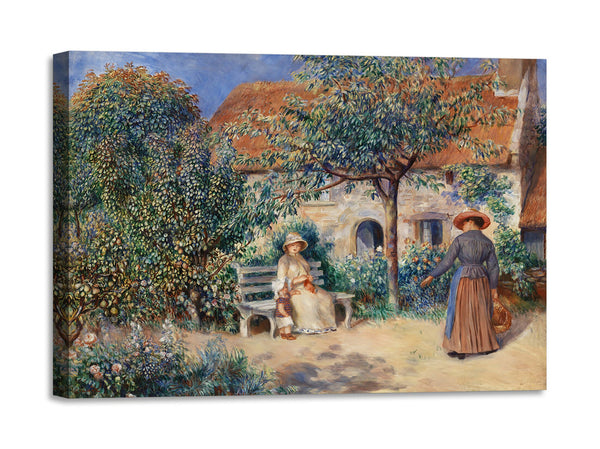 Quadro Stampa su Tela con Telaio in Legno Pierre-Auguste Renoir - In Brittany