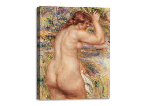 Quadro Stampa su Tela con Telaio in Legno Pierre-Auguste Renoir - Nude in a Landscape