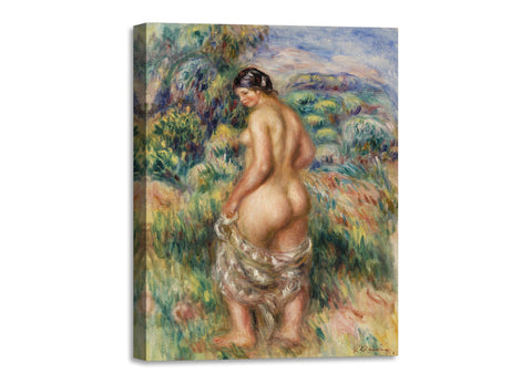 Quadro Stampa su Tela con Telaio in Legno Pierre-Auguste Renoir - Standing Bather