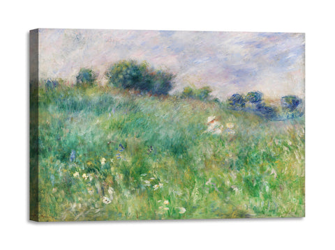 Quadro Stampa su Tela con Telaio in Legno Pierre-Auguste Renoir - Meadow