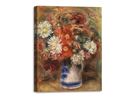 Quadro Stampa su Tela con Telaio in Legno Pierre-Auguste Renoir - Bouquet