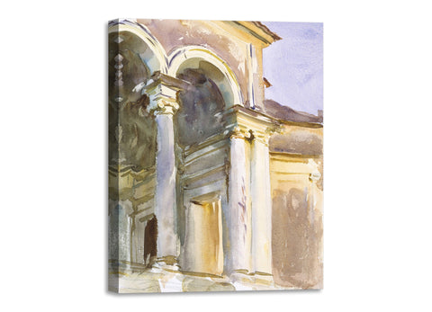 Quadro Stampa su Tela con Telaio in Legno John Singer Sargent - Loggia, Villa Giulia, Rome