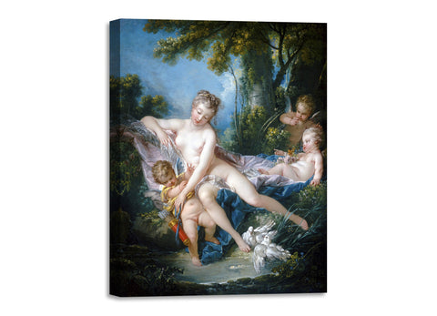 Quadro Stampa su Tela con Telaio in Legno Francois Boucher - Venus Consoling Love