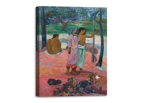 Quadro Stampa su Tela con Telaio in Legno Paul Gauguin - The Call