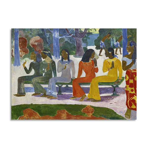 Quadro Stampa su Tela con Telaio in Legno Paul Gauguin - Vairumati
