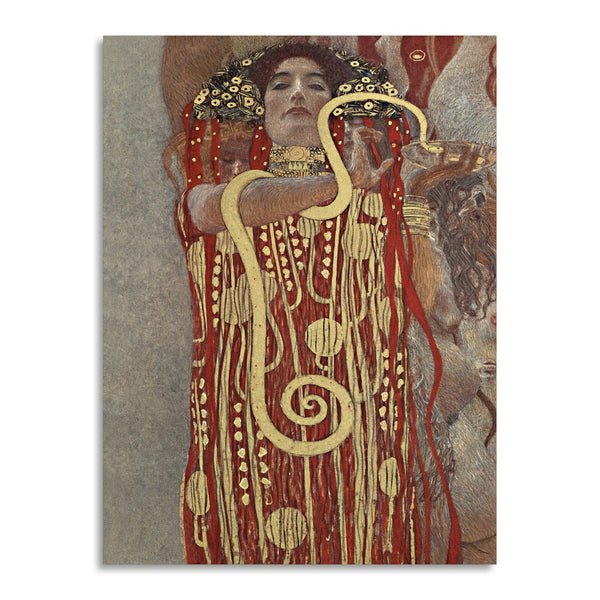 Quadro Stampa su Tela con Telaio in Legno Gustav Klimt - Medicina