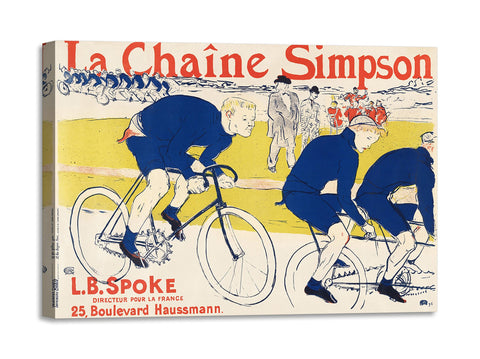 Quadro Stampa su Tela con Telaio in Legno Henri de Toulouse–Lautrec - The Simpson Chain