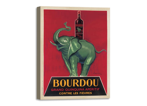 Quadro Stampa su Tela con Telaio in Legno Leonetto Cappiello - Bourdou