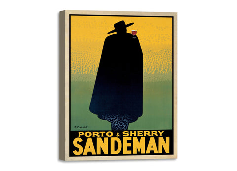 Quadro Stampa su Tela con Telaio in Legno Georges Massiot - Porto and Sherry Sandeman