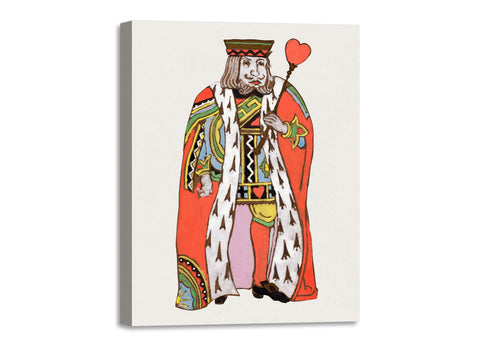 Quadro Stampa su Tela con Telaio in Legno William Penhallow Henderson - King of Hearts