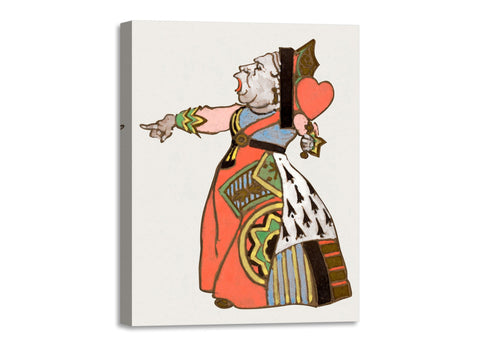 Quadro Stampa su Tela con Telaio in Legno William Penhallow Henderson - Queen of Hearts