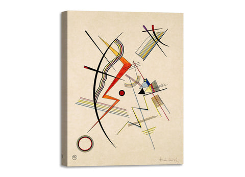 Quadro Stampa su Tela con Telaio in Legno Wassily Kandinsky - Untitled