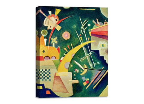 Quadro Stampa su Tela con Telaio in Legno Wassily Kandinsky - Hornform