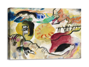 Quadro Stampa su Tela con Telaio in Legno Wassily Kandinsky - Garden of Love II