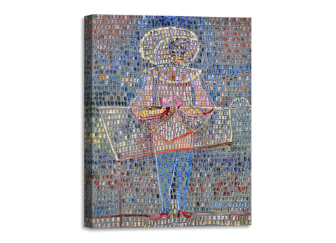 Quadro Stampa su Tela con Telaio in Legno Paul Klee - Boy in Fancy Dress