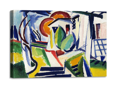 Quadro Stampa su Tela con Telaio in Legno Henry Lyman Sayen - Fugue