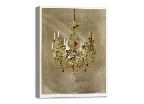 Quadro Stampa su Tela con Telaio in Legno Matthew Digby wyatt - Pendant lamp