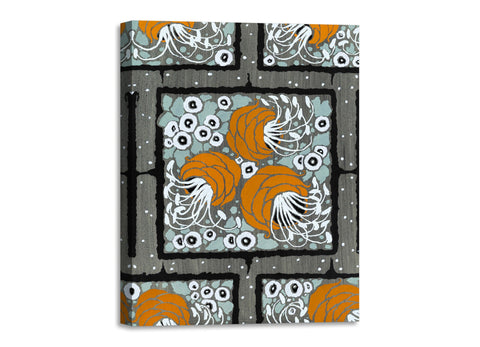 Quadro Stampa su Tela con Telaio in Legno Émile-Alain Séguy Flower pattern Art Deco