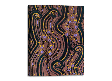 Quadro Stampa su Tela con Telaio in Legno Émile-Alain Séguy Flower pattern Art Deco