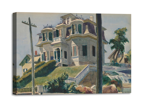 Quadro Stampa su Tela con Telaio in Legno Edward Hopper - Haskell’s House