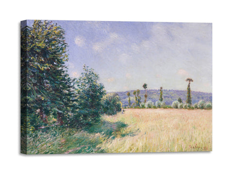 Quadro Stampa su Tela con Telaio in Legno Alfred Sisley - The Bridge at Villeneuve-la-Garenne