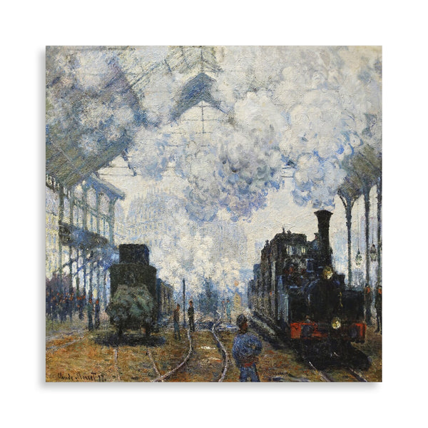 Quadro Stampa su Tela con Telaio in Legno Claude Monet - Arrival of the Normandy Train