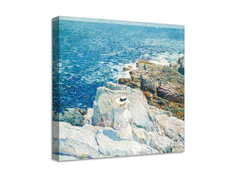 Quadro Stampa su Tela con Telaio in Legno Frederick Childe Hassam - The South Ledges, Appledore