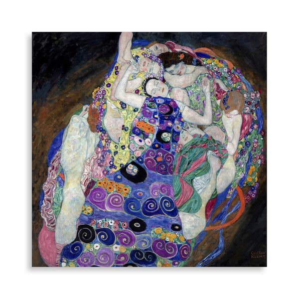 Quadro Stampa su Tela con Telaio in Legno Gustav Klimt - The Virgin