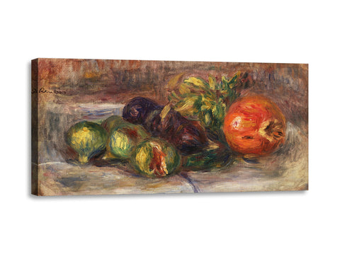 Quadro Stampa su Tela con Telaio in Legno Pierre-Auguste Renoir - Pomegranate and Figs