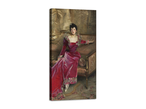Quadro Stampa su Tela con Telaio in Legno John Singer Sargent - Mrs. Hugh Hammersley