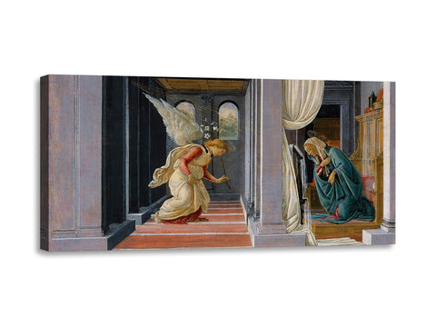 Quadro Stampa su Tela con Telaio in Legno Michelangelo Buonarroti - L’ Annunciazione