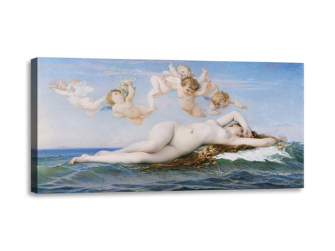 Quadro Stampa su Tela con Telaio in Legno Alexandre Cabanel - The Birth of Venus