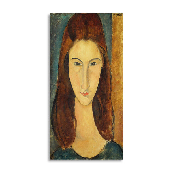 Quadro Stampa su Tela con Telaio in Legno Amedeo Modigliani - Portrait of Jeanne Hébuterne