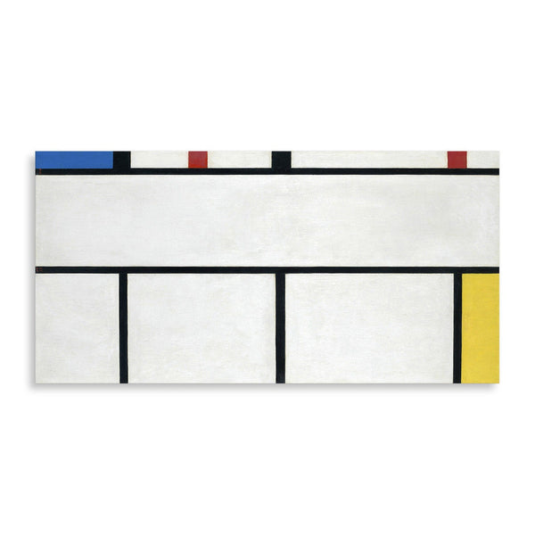 Quadro Stampa su Tela con Telaio in Legno Piet Mondrian - Composition