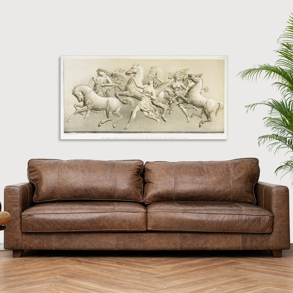 Quadro Stampa su Tela con Telaio in Legno Matthew Digby wyatt - Hours leading forth the horses