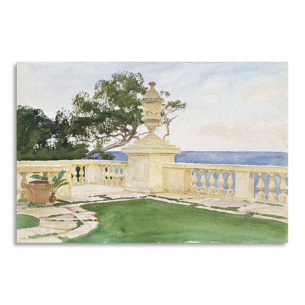 Quadro Stampa su Tela con Telaio in Legno John Singer Sargent - Terrace, Vizcaya