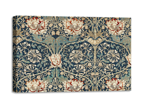 Quadro Stampa su Tela con Telaio in Legno William Morris - Honeysuckle