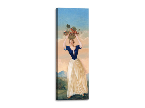 Quadro Stampa su Tela con Telaio in Legno Paul Cezanne - The four seasons