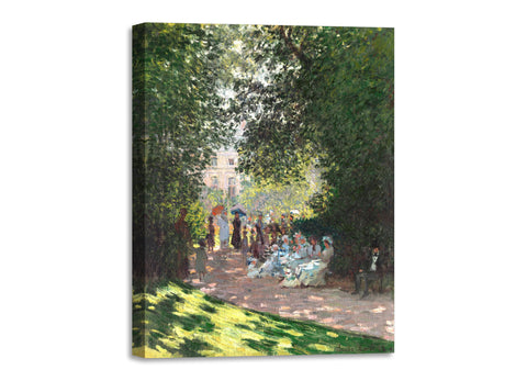 Quadro Stampa su Tela con Telaio in Legno Claude Monet - The Parc Monceau