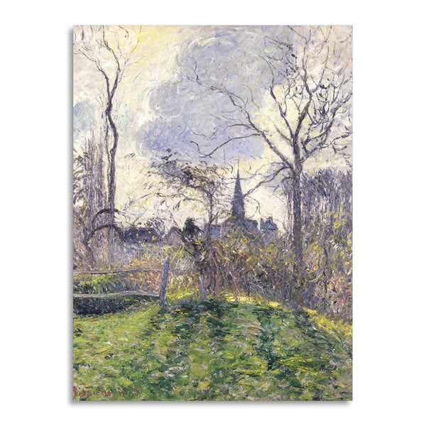 Quadro Stampa su Tela con Telaio in Legno Camille Pissarro - The Bell Tower of Bazincourt