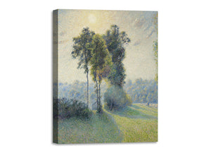 Quadro Stampa su Tela con Telaio in Legno Camille Pissarro - Landscape at Saint-Charles