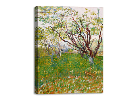 Quadro Stampa su Tela con Telaio in Legno Vincent van Gogh - The Flowering Orchard