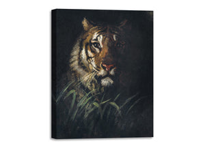 Quadro Stampa su Tela con Telaio in Legno Abbott Handerson Thayer - Tiger’s Head