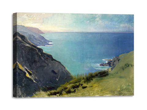 Quadro Stampa su Tela con Telaio in Legno Abbott Handerson Thayer - Cornish Headlands