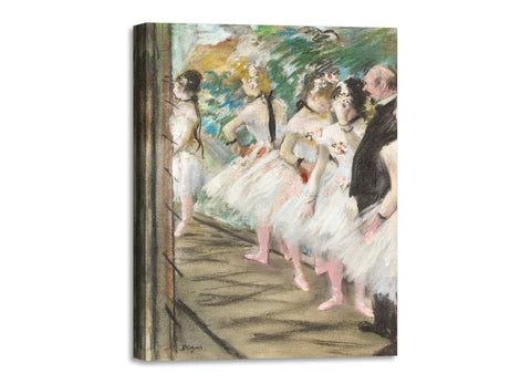 Quadro Stampa su Tela con Telaio in Legno Edgar Degas - The Ballet