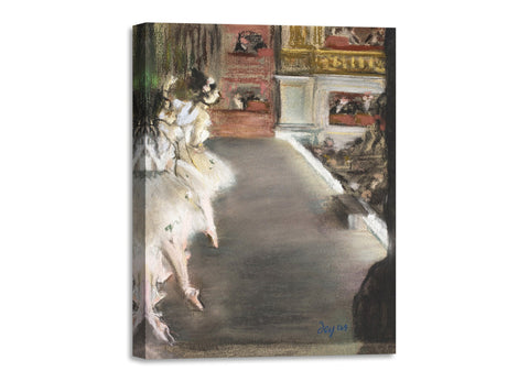 Quadro Stampa su Tela con Telaio in Legno Edgar Degas - Dancers at the old Opera House